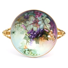 Pedestal Punch Bowl, Two Handles, Marked Rosenthal