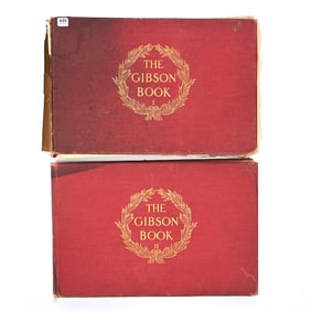 (2) Volumes "The Gibson Book, I and II", A Collection Of Published Works Of Charles Dana Gibson,