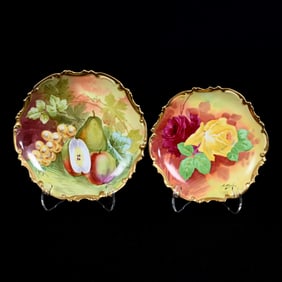 (2) Plates, Both Marked Coronet Limoges,