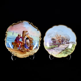 (2) Plates, Both Marked Limoges