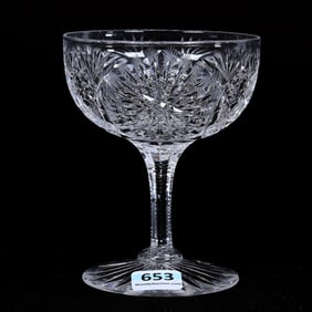 Champagne Stem, ABCG, Flashed Hobstar, Vesica, And Fan Motif