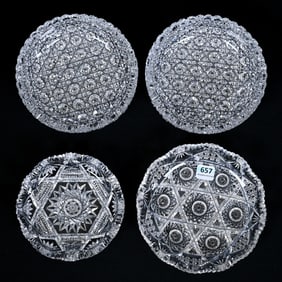 (2) Dishes, Plate and A Nappy, ABCG, Including: