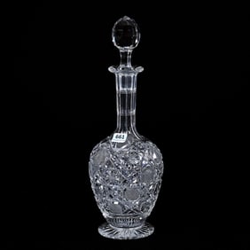 Decanter, ABCG, Harvard Pattern, Ray Cut Foot