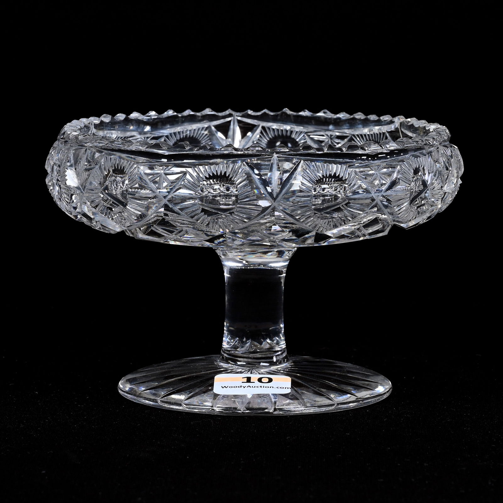 Pedestal Bon-Bon, ABCG, Persian Pattern By Pairpoint, Ray Cut Foot (1 of 2)