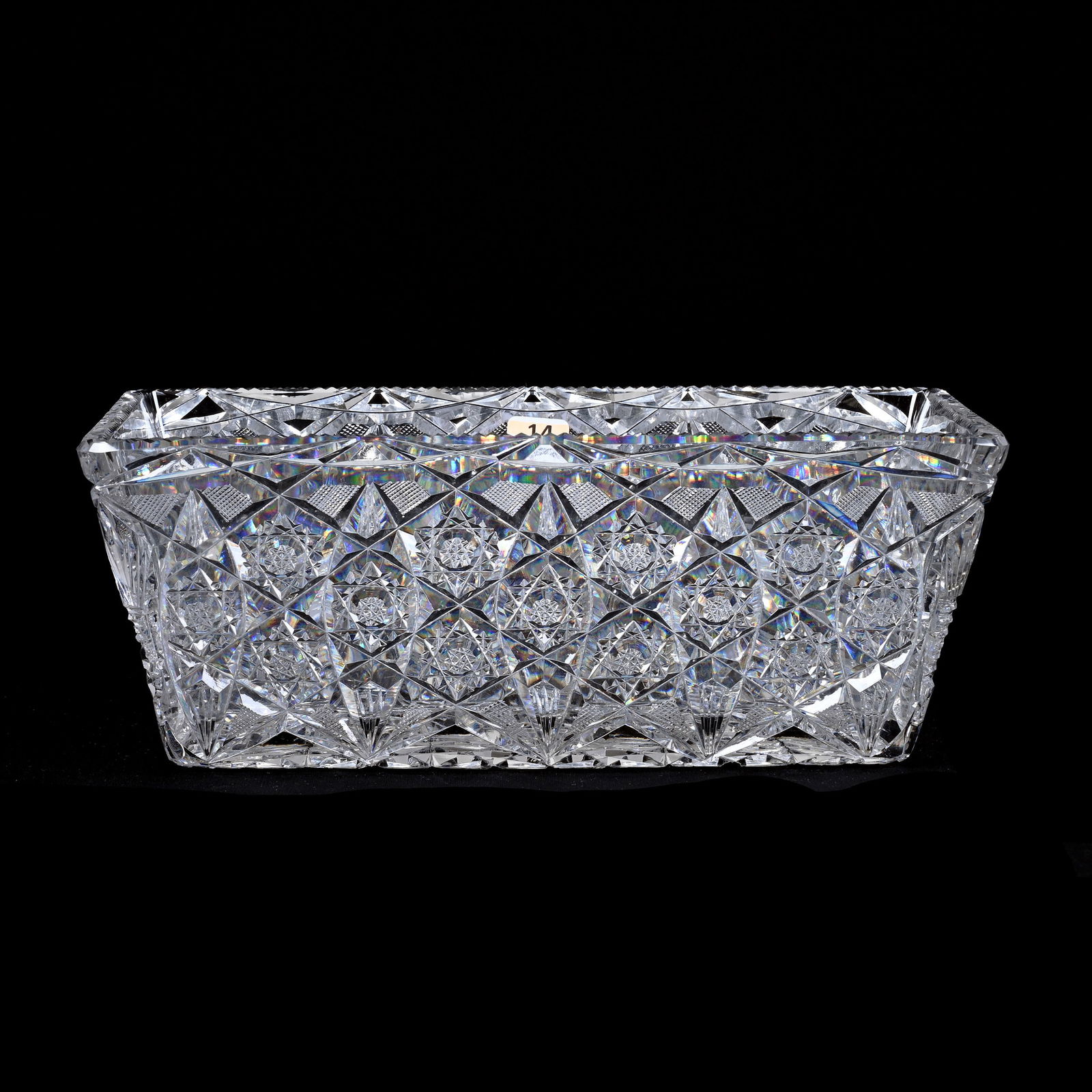 Rectangular Bowl, ABCG, Fully Cut Hobstar, Russian & Strawberry Diamond Motif, Very Nice Quality (1 of 3)