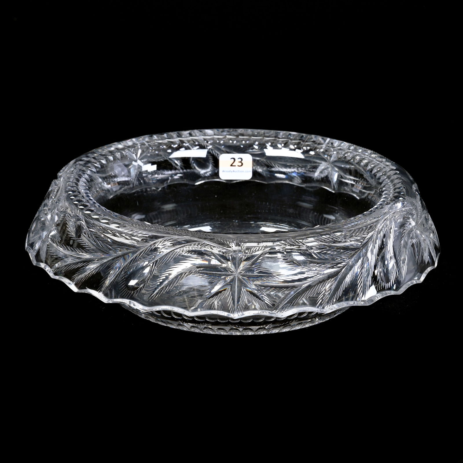 Bowl, Rolled Rim, ABCG, Signed Libbey Fern Pattern (1 of 2)