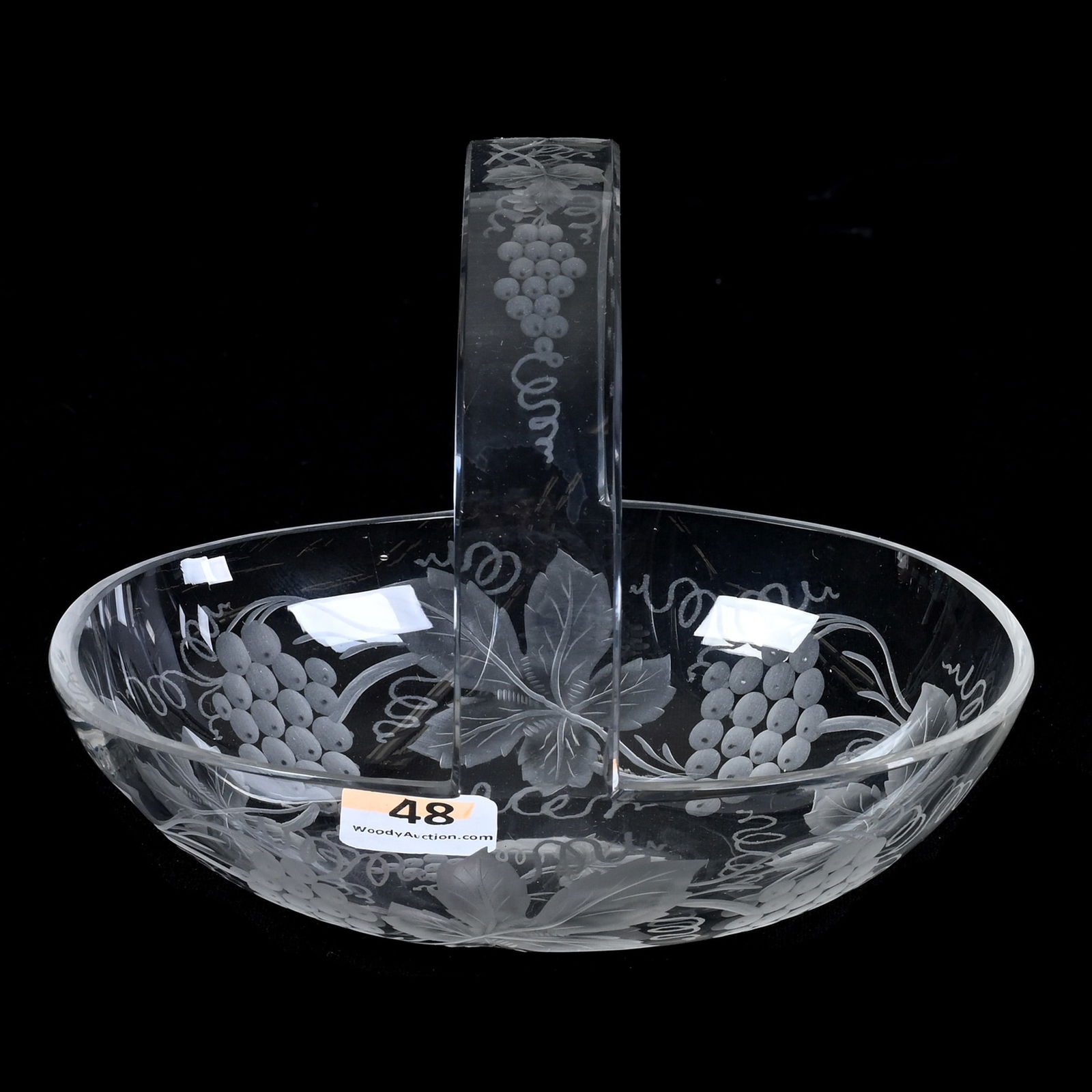 Basket, One Piece, ABCG, Engraved Vintage Motif (1 of 3)