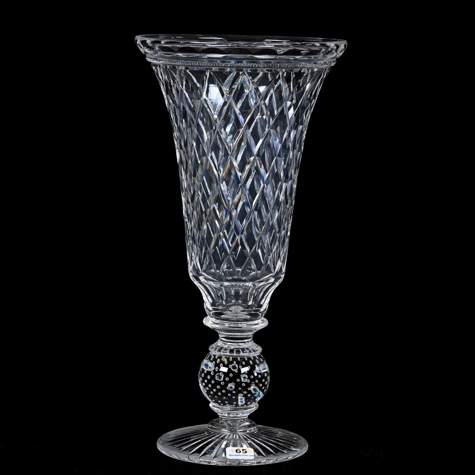 Pedestal Chalice Vase, ABCG, Diamond & Miter Design By Pairpoint (1 of 2)