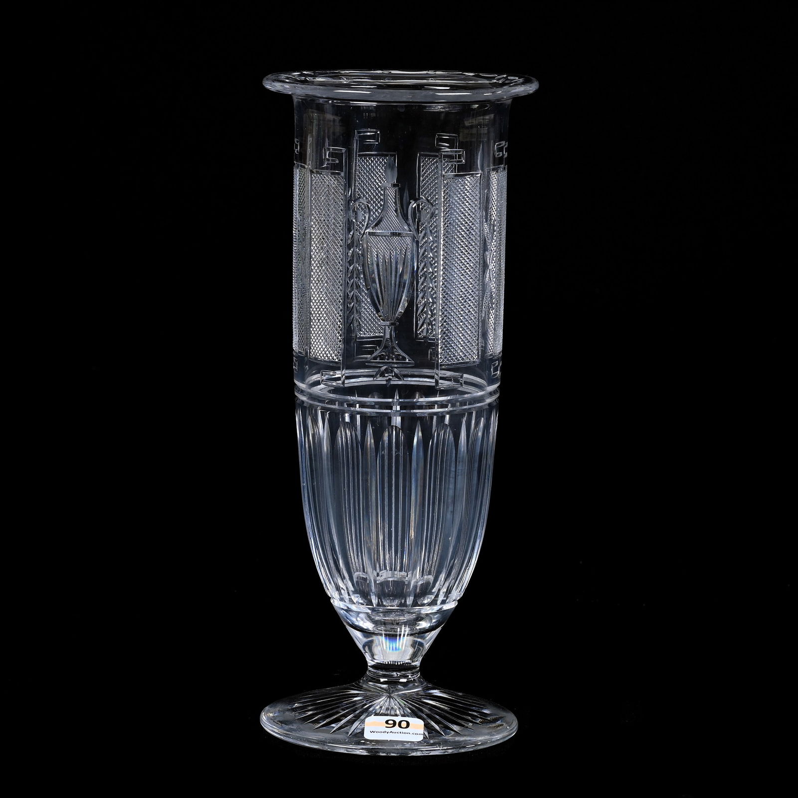 Pedestal Vase, ABCG, Urn And Flame Pattern By Pairpoint (1 of 2)