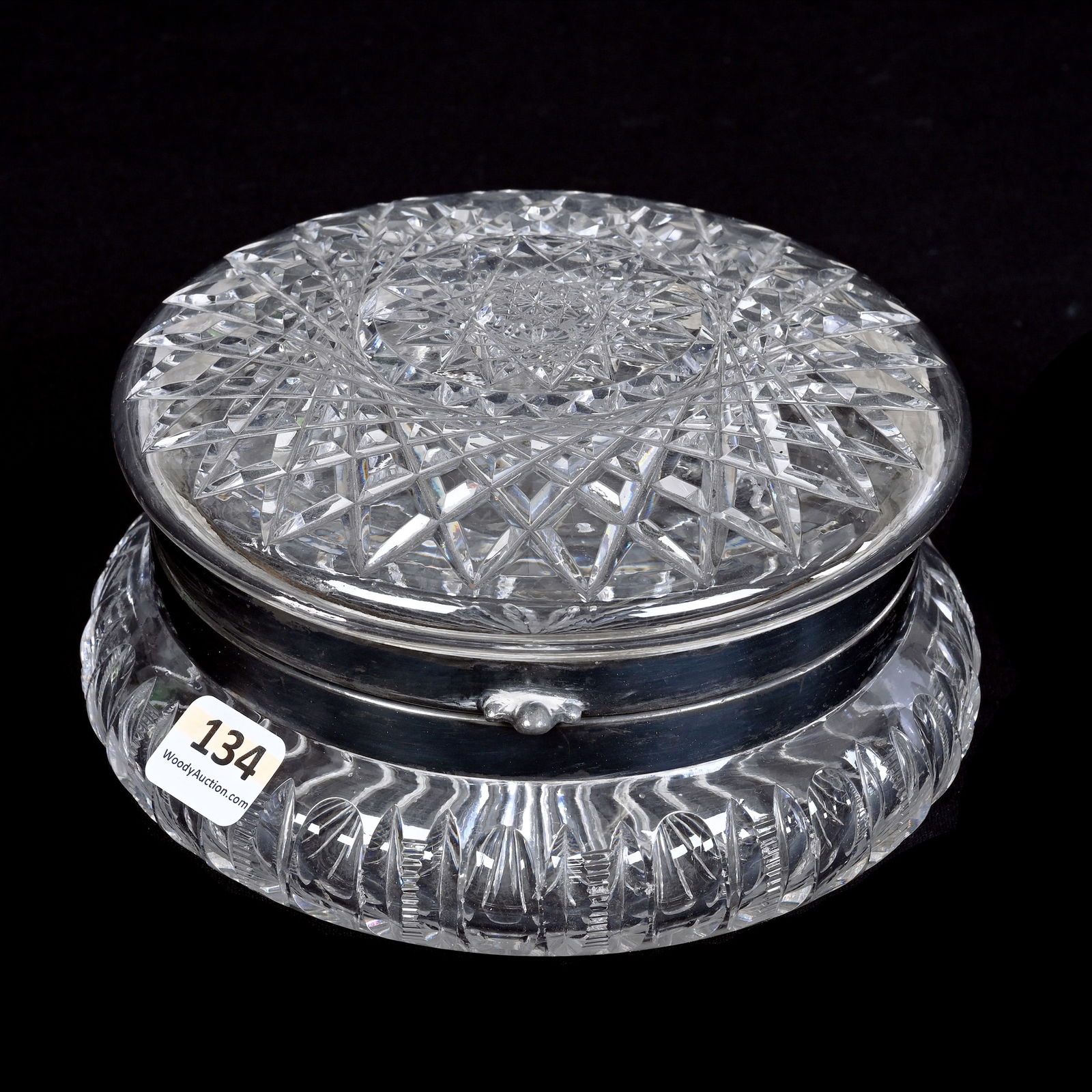 Jewel Box, ABCG, Large Hobstar Cut Lid, Thumbprint & Zipper Border (1 of 3)