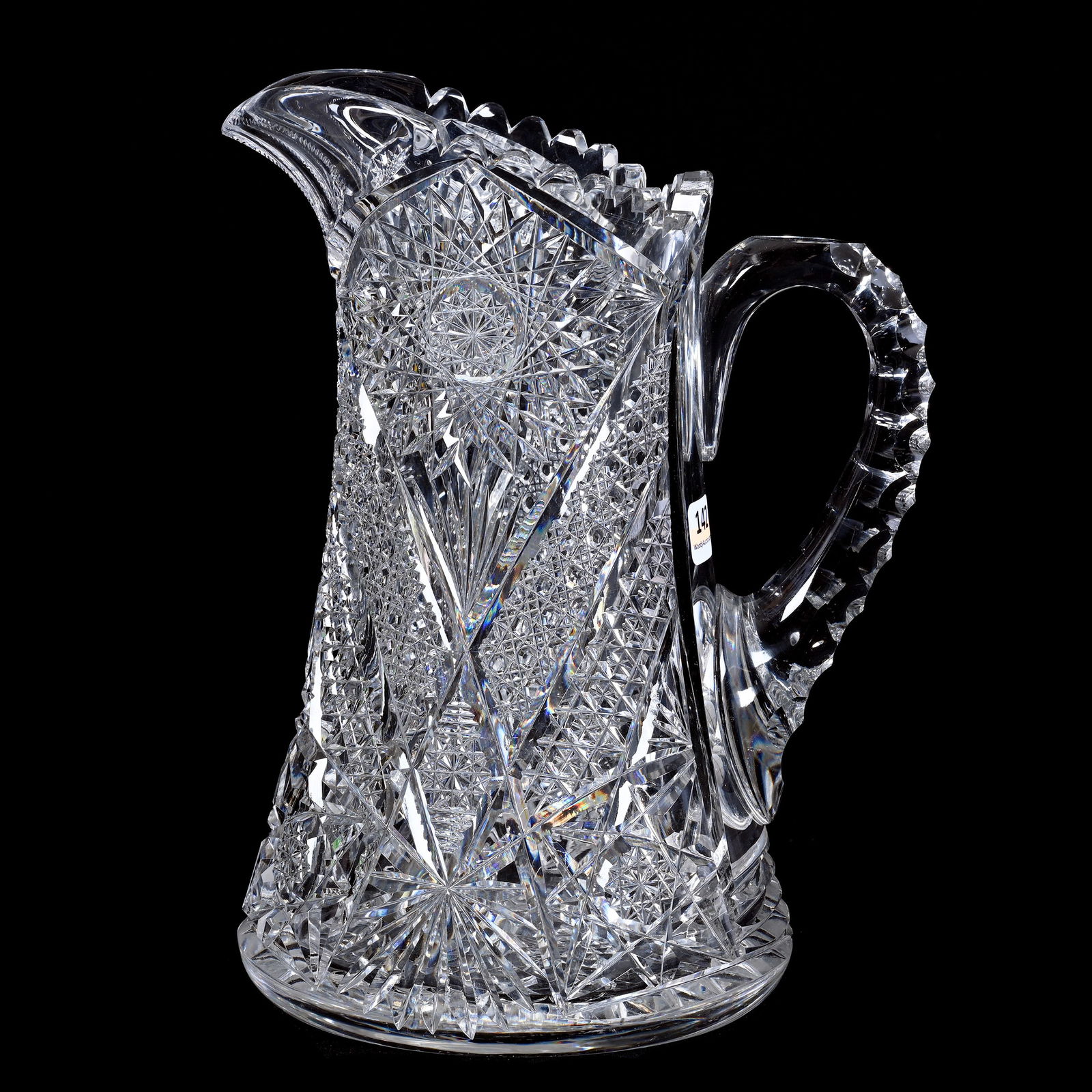 Pitcher, ABCG, Navahoe Pattern By Pairpoint, Featuring Hobstar, Cane, Star, Diamond & Fan Motif (1 of 5)