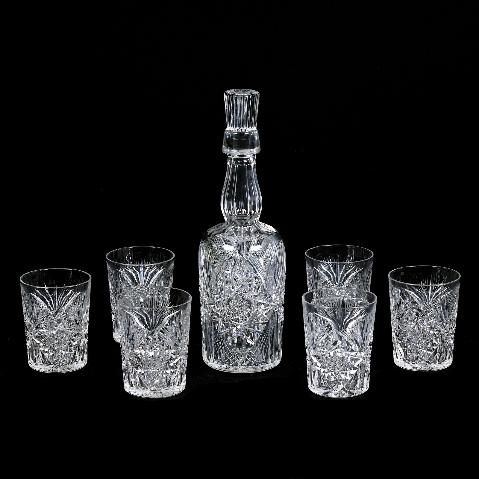 Whiskey Set, ABCG, Uncatena Pattern By Pairpoint (1 of 3)