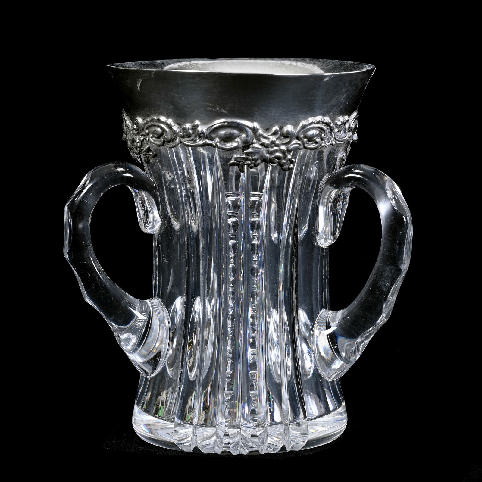 Loving Cup, Three Handles, ABCG, Prism Pattern, Sterling Silver Collar Marked Redlich (1 of 6)
