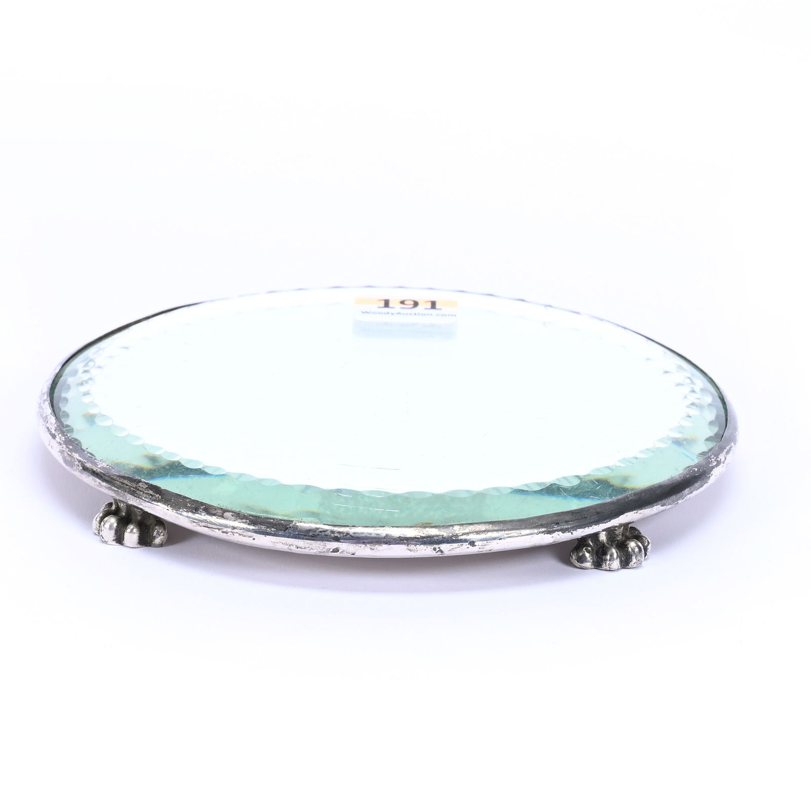 Beveled Mirror Plateau, ABCG, Marked Pairpoint #2837 (1 of 4)