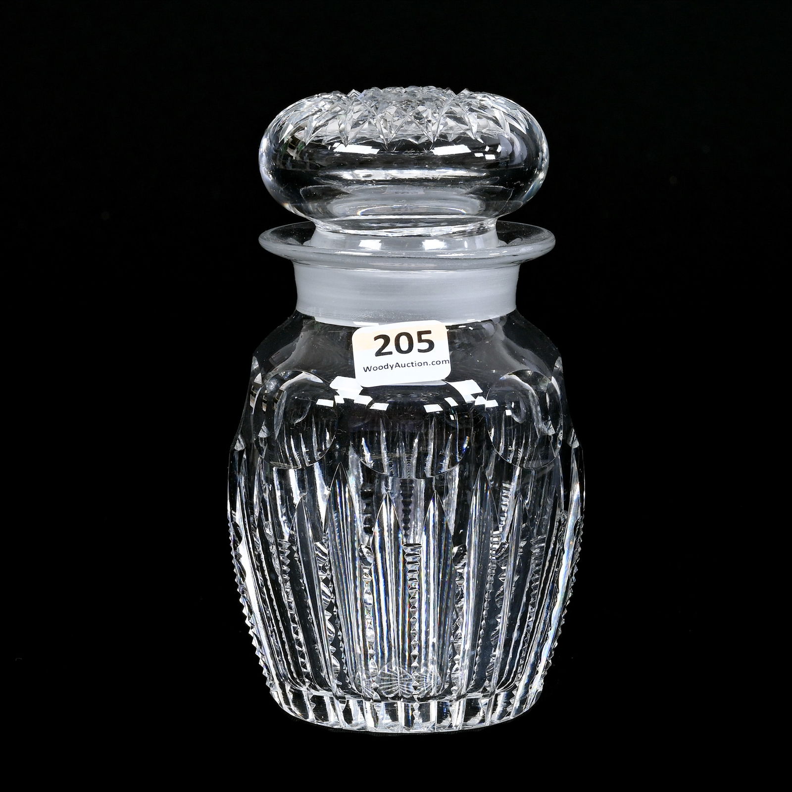 Covered Jar, ABCG, Cambridge Pattern By Pairpoint, Hobstar Cut Lid, Ray Cut Base (1 of 3)