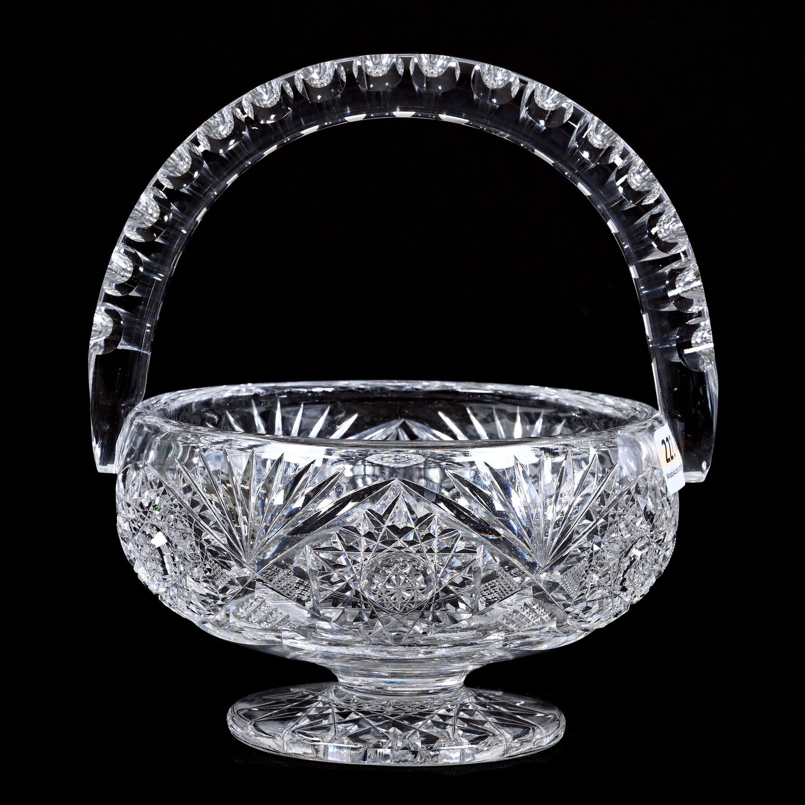 Pedestal Basket, ABCG, Hobstar, Crosscut Diamond, Strawberry Diamond, And Fan Motif (1 of 4)