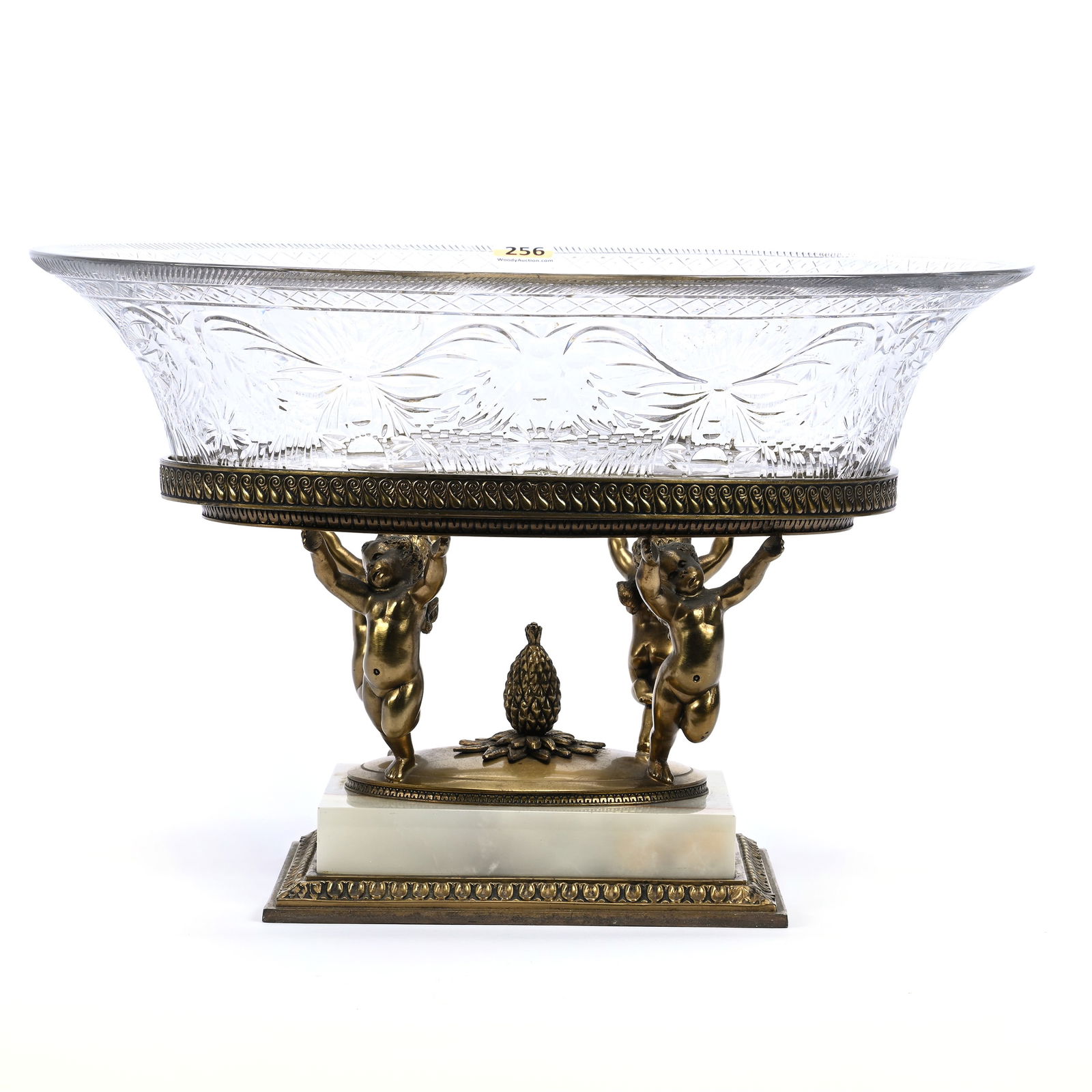 Oval Center Piece, ABCG, Buckingham Pattern Bowl By Pairpoint (1 of 4)