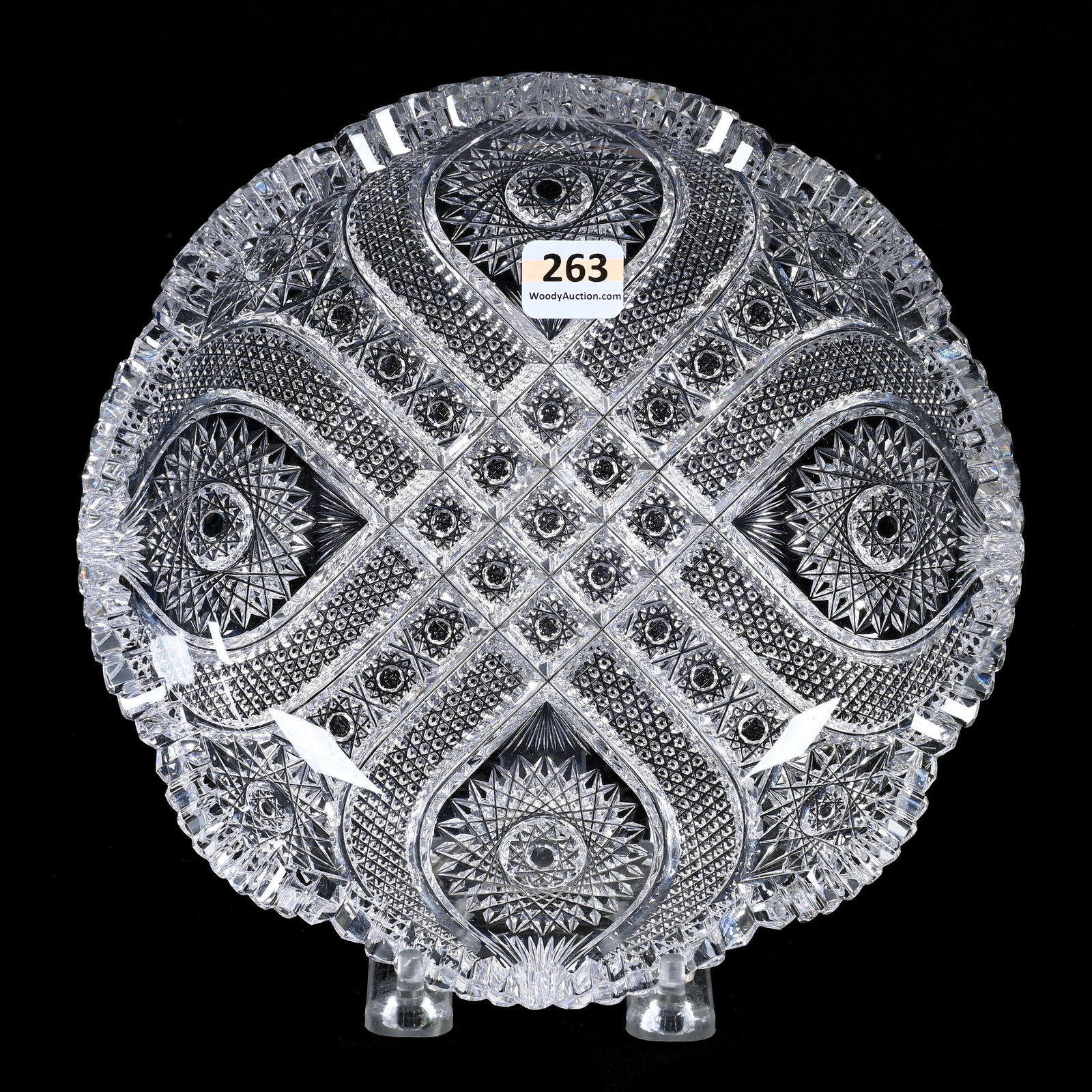 Low Bowl, ABCG, Four Sections Of Hobstar, Vesica, And Nailhead Diamond Motif (1 of 2)