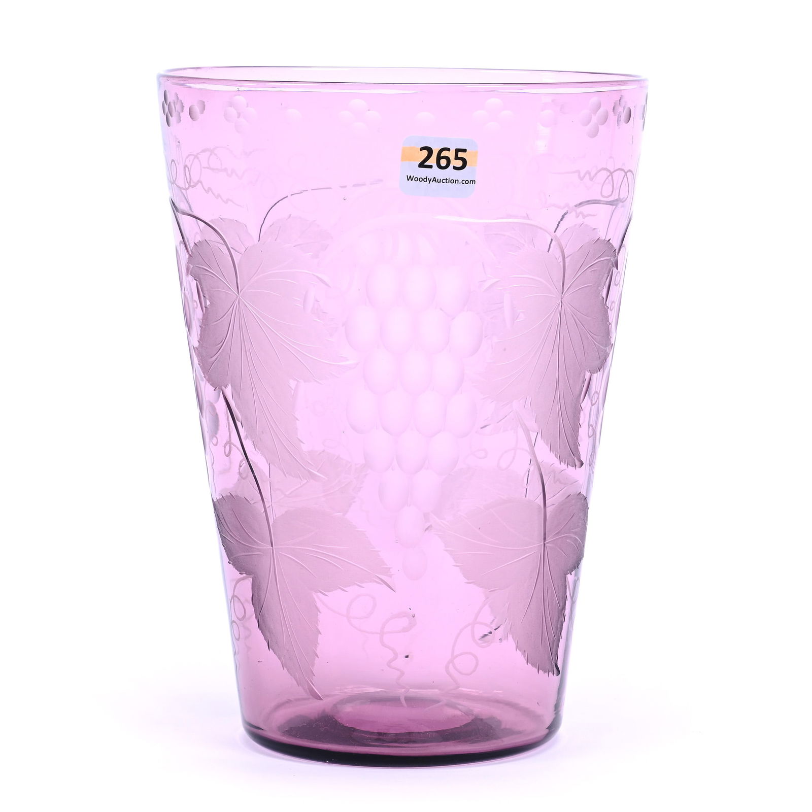 Vase, ABCG, Vintage Pattern By Pairpoint, Solid Amethyst (1 of 2)