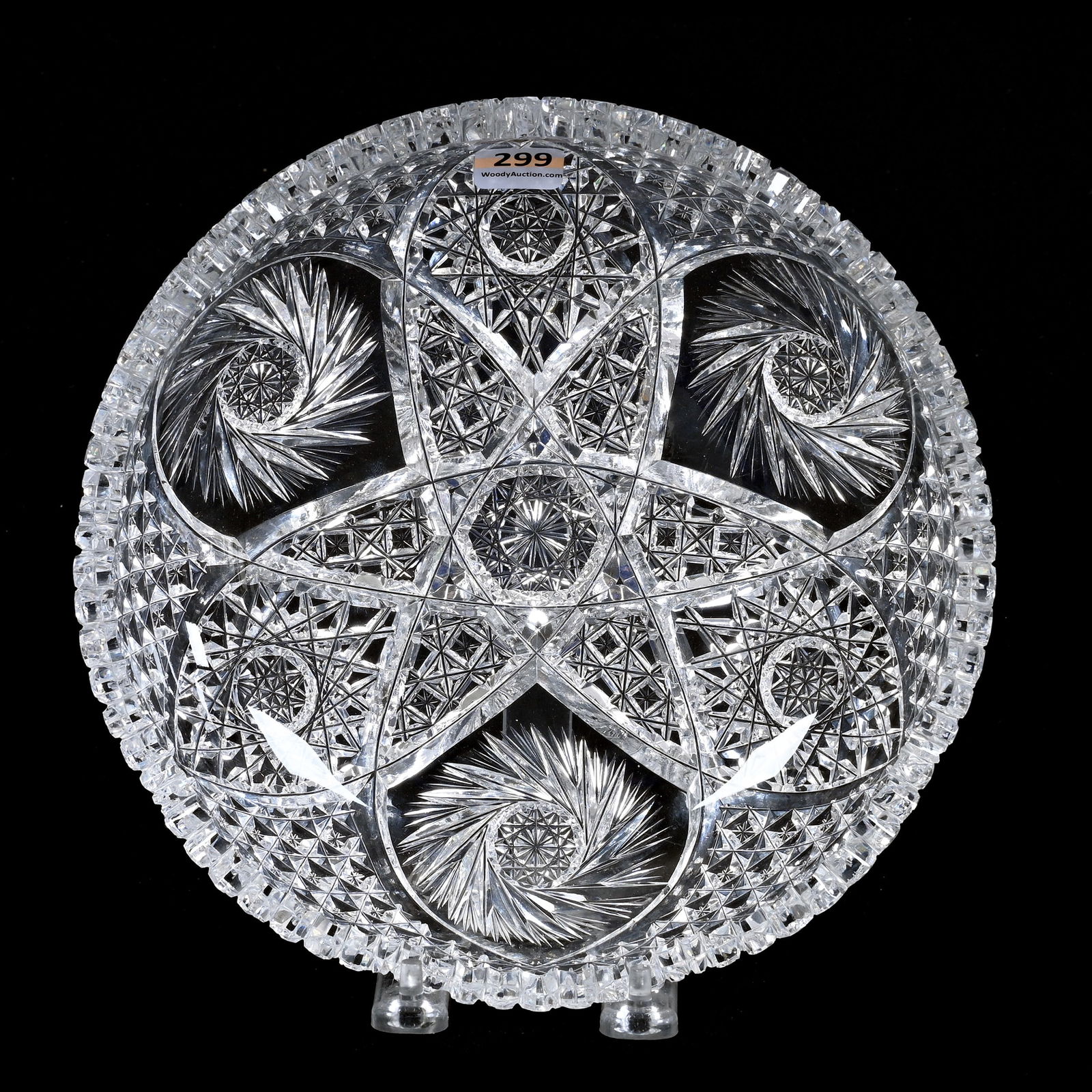 Bowl, ABCG, Signed Clark, Pinwheel, Vesica, Hobstar And Block Motif (1 of 4)