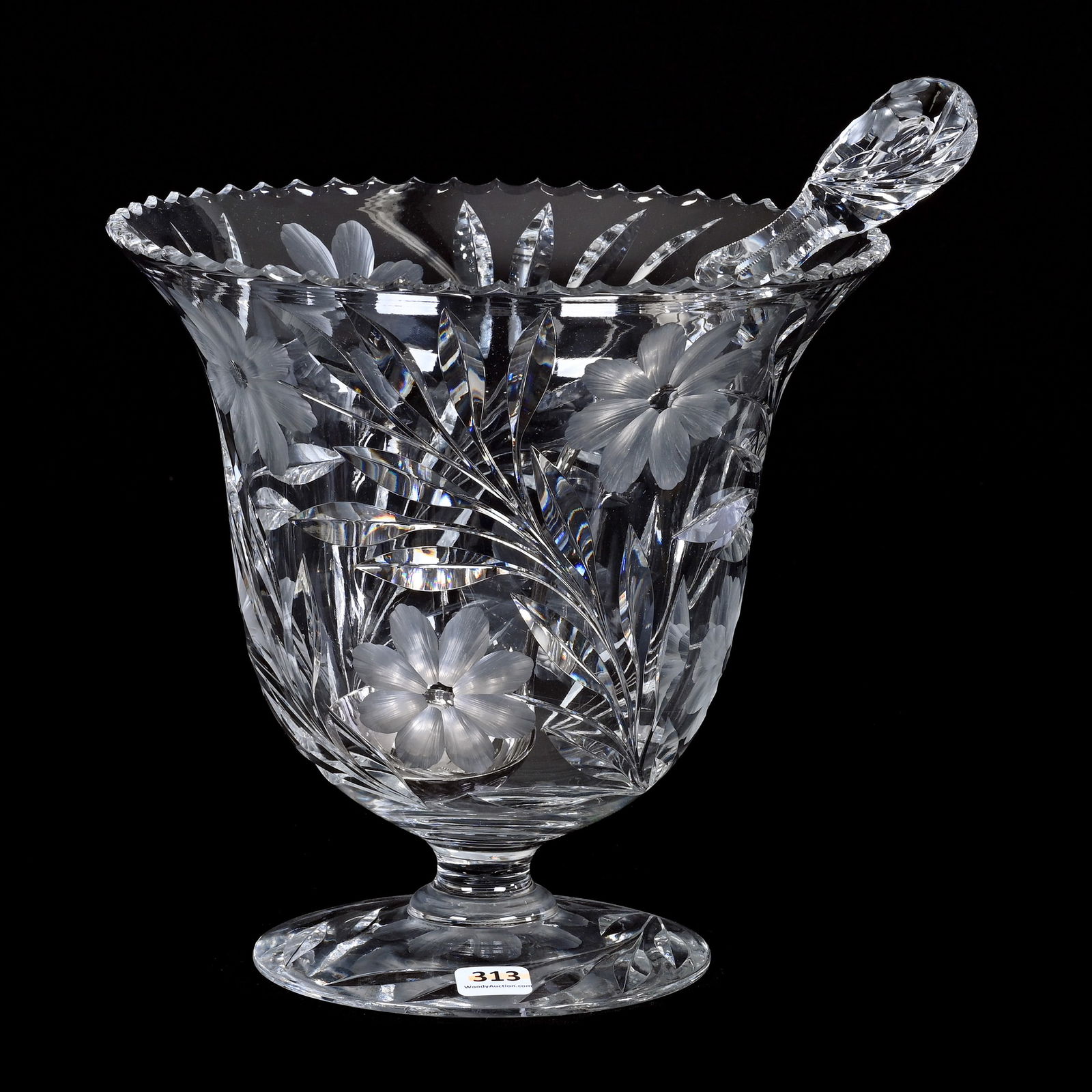 Egg Nog Bowl, One Piece, ABCG, Daisy Pattern, Selling With 11" Pattern Matched Ladle (1 of 4)