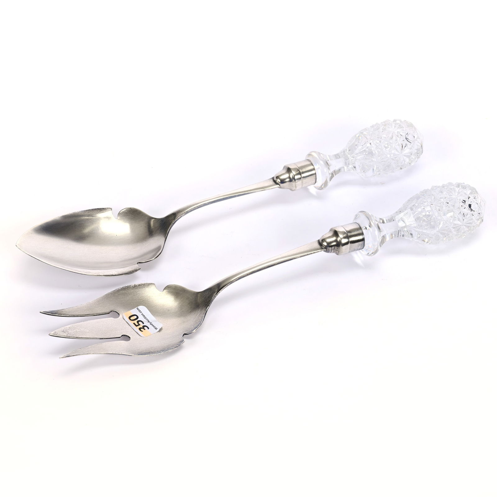 Salad Fork & Spoon, ABCG, Silverplate Marked Pairpoint (1 of 4)