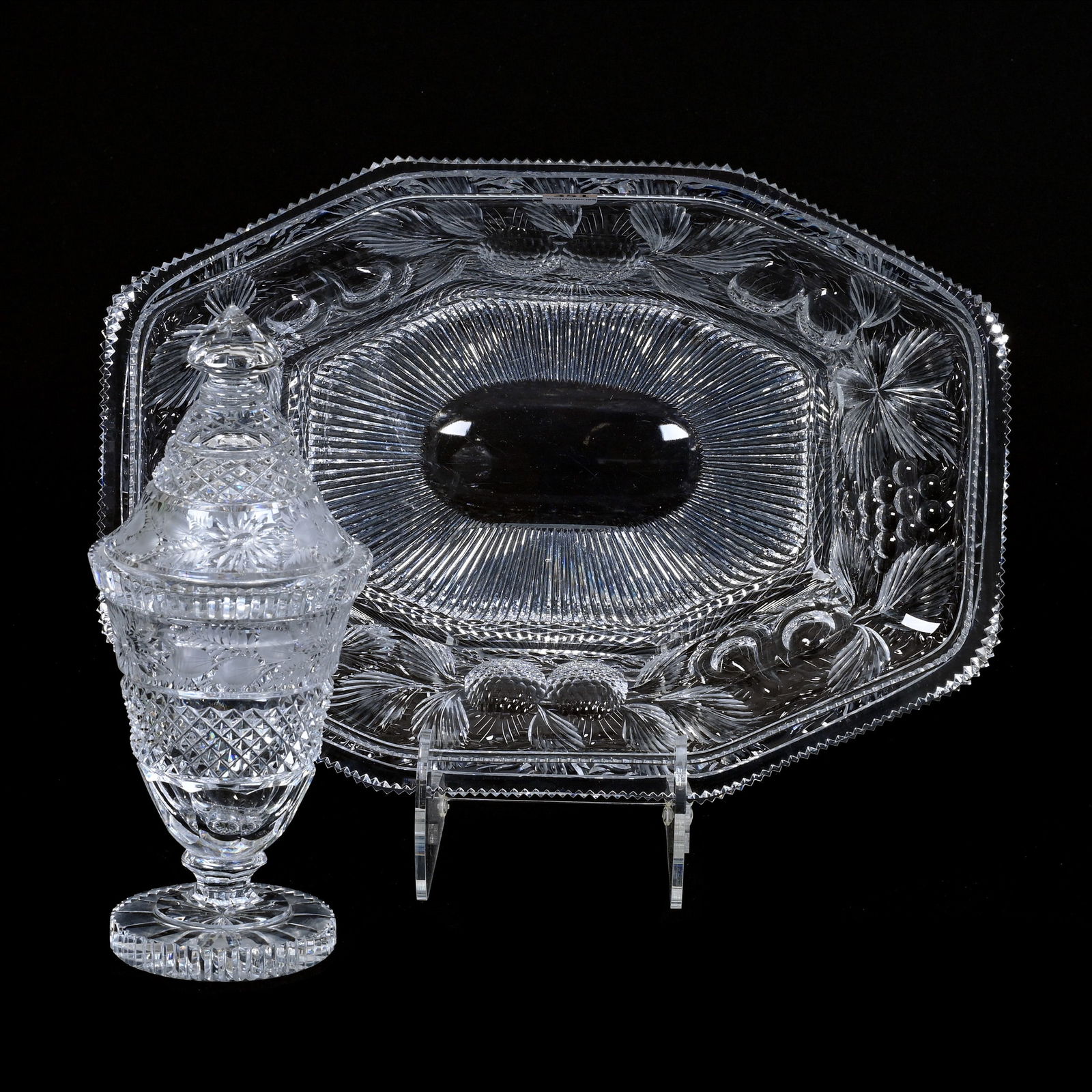 (2) Cut Glass Items From Different Decades (1 of 5)