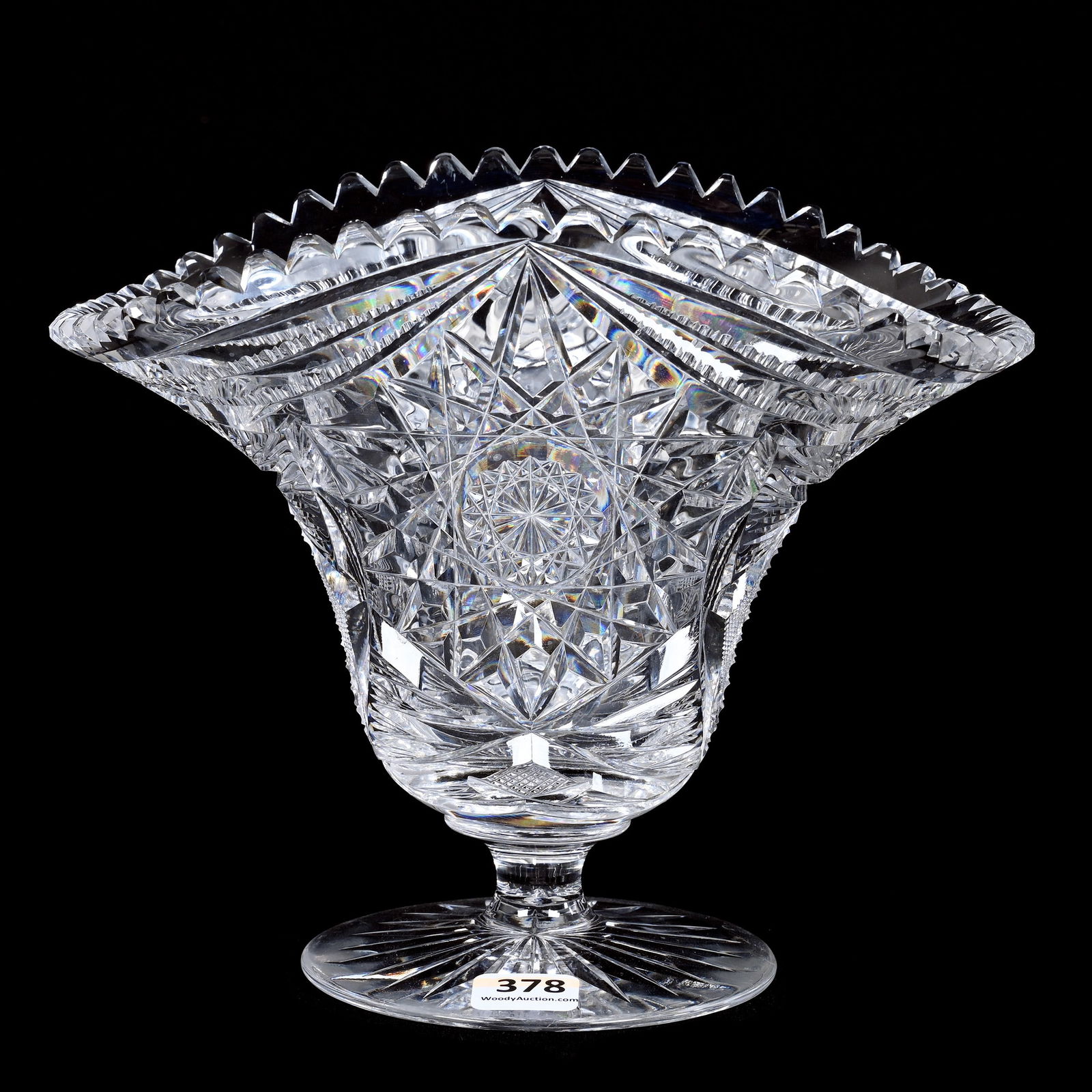 Pedestal Vase, Fan Shape, ABCG (1 of 2)