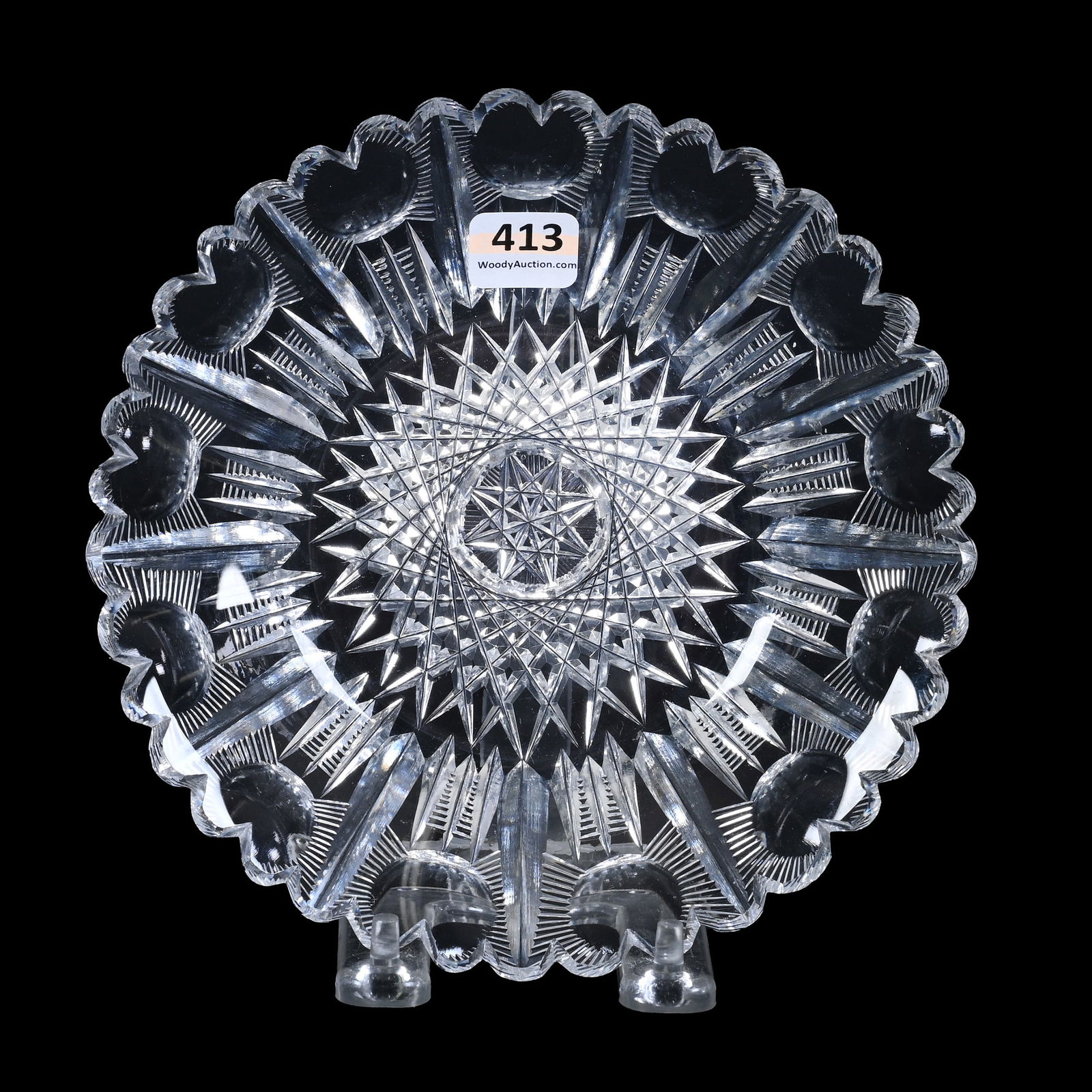 Plate, ABCG, Heart Pattern By Pairpoint, As Shown In ACGA Pairpoint Catalog Reprint, Page 133 (1 of 2)