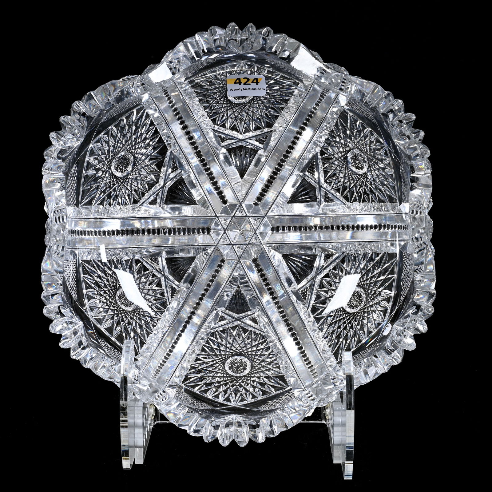 Bowl, Six-Sided, ABCG, Hobstar, Strawberry Diamond, Prism And Fan Motif, Deep Cutting (1 of 5)