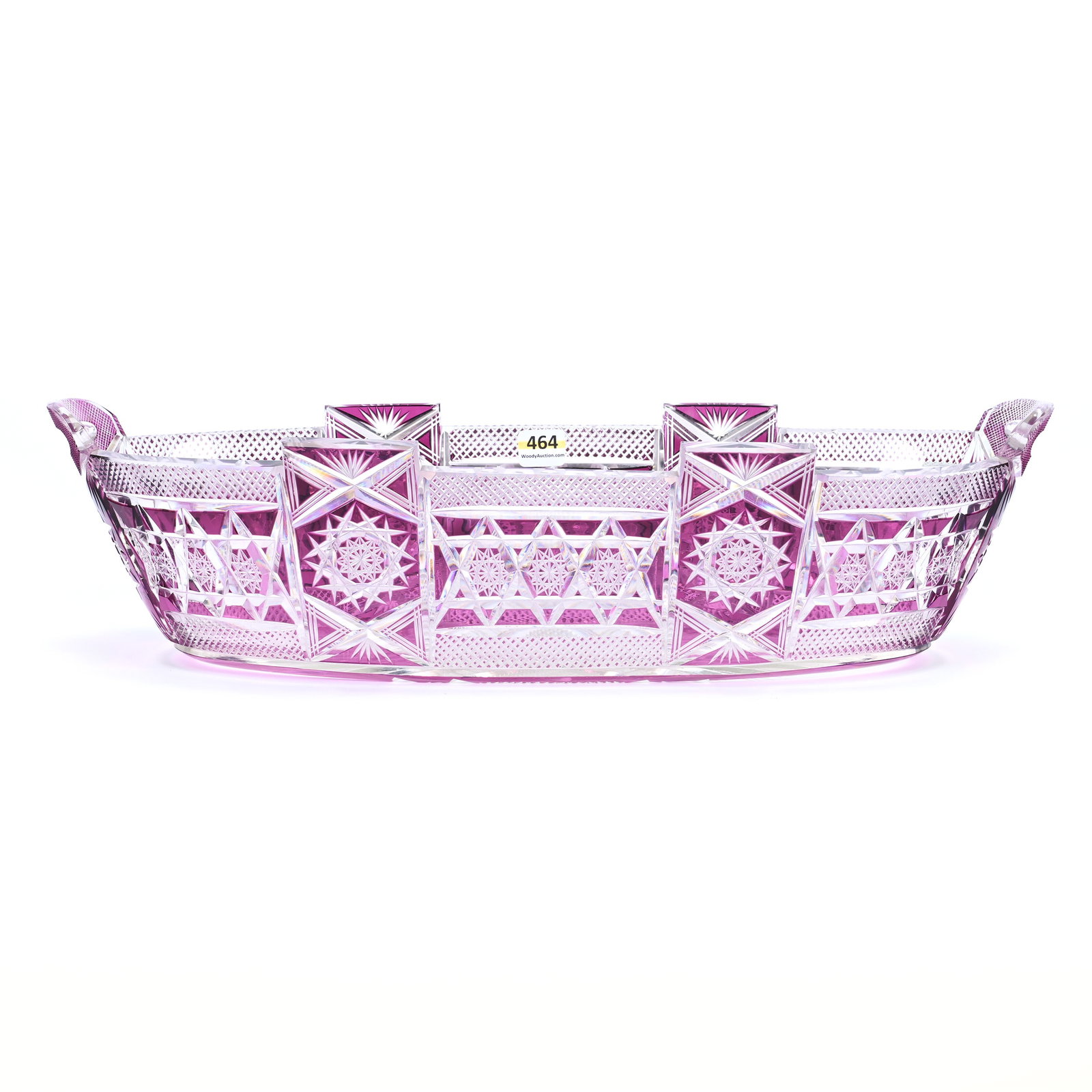 Oval Center Bowl, BPCG, Acropolis Pattern By Val St. Lambert, Circa 1900 (1 of 4)