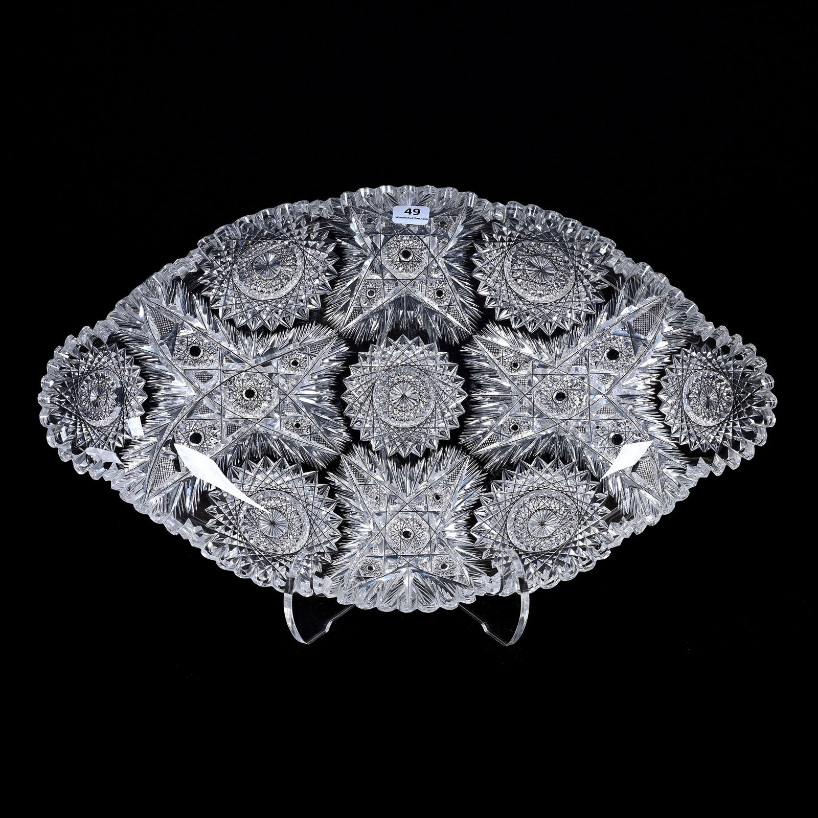 Ice Cream Tray, Cut Glass, Lansing Pattern Designed By W.C. Anderson (1 of 2)