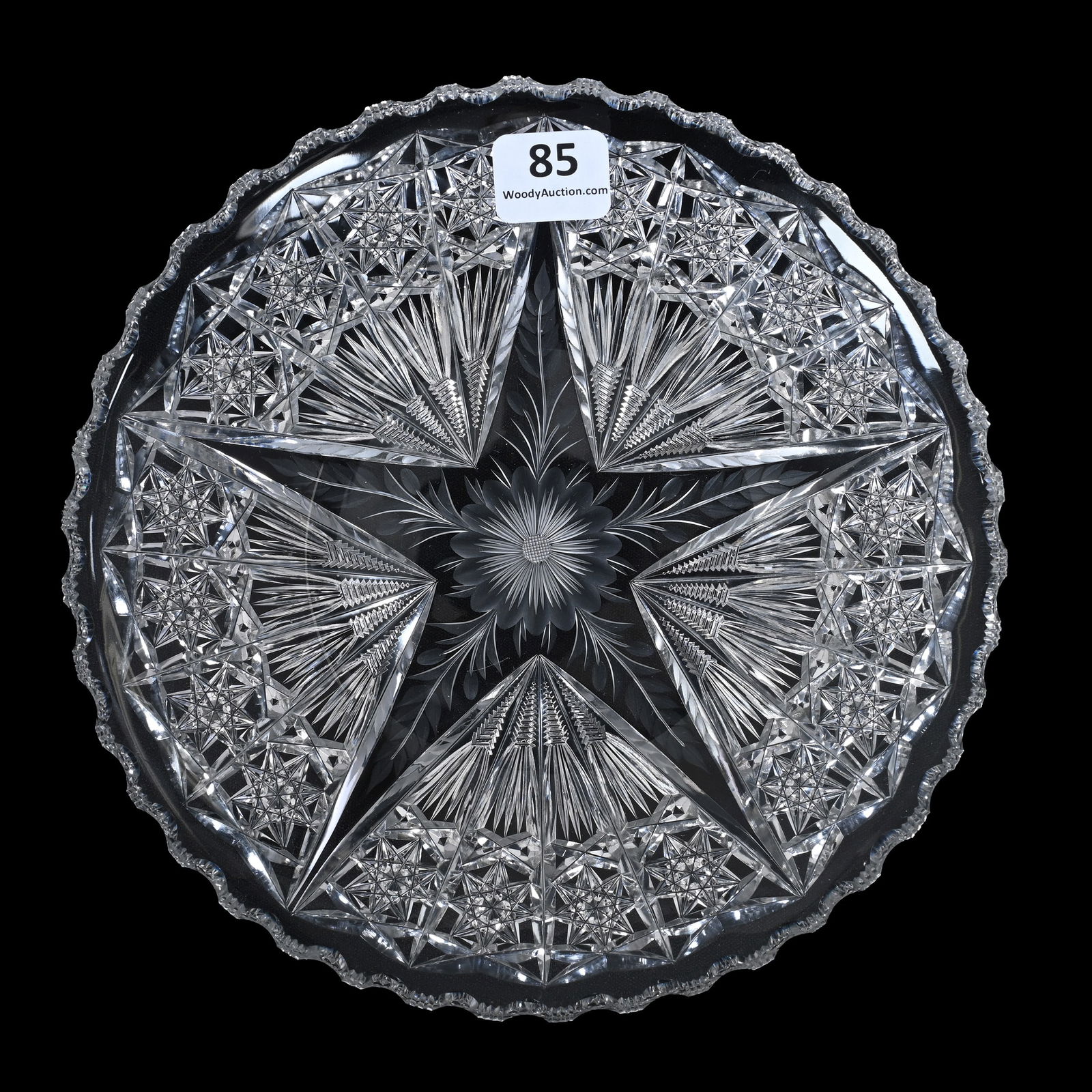 Plate, Cut Glass, Cosmos Pattern By Tuthill (1 of 2)