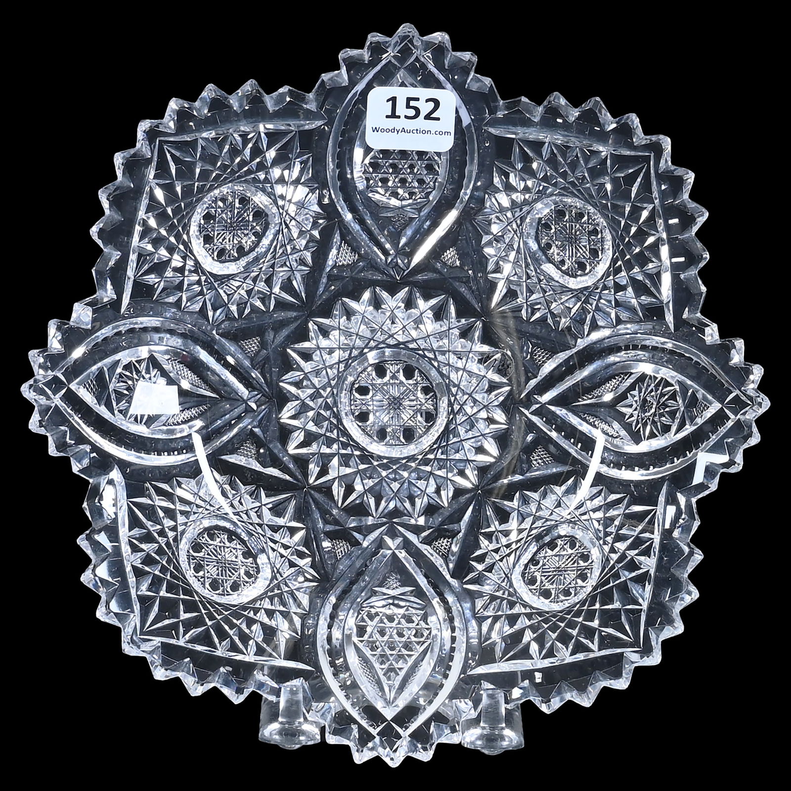 Plate, Cut Glass, Mandarin Pattern By Dorflinger (1 of 2)