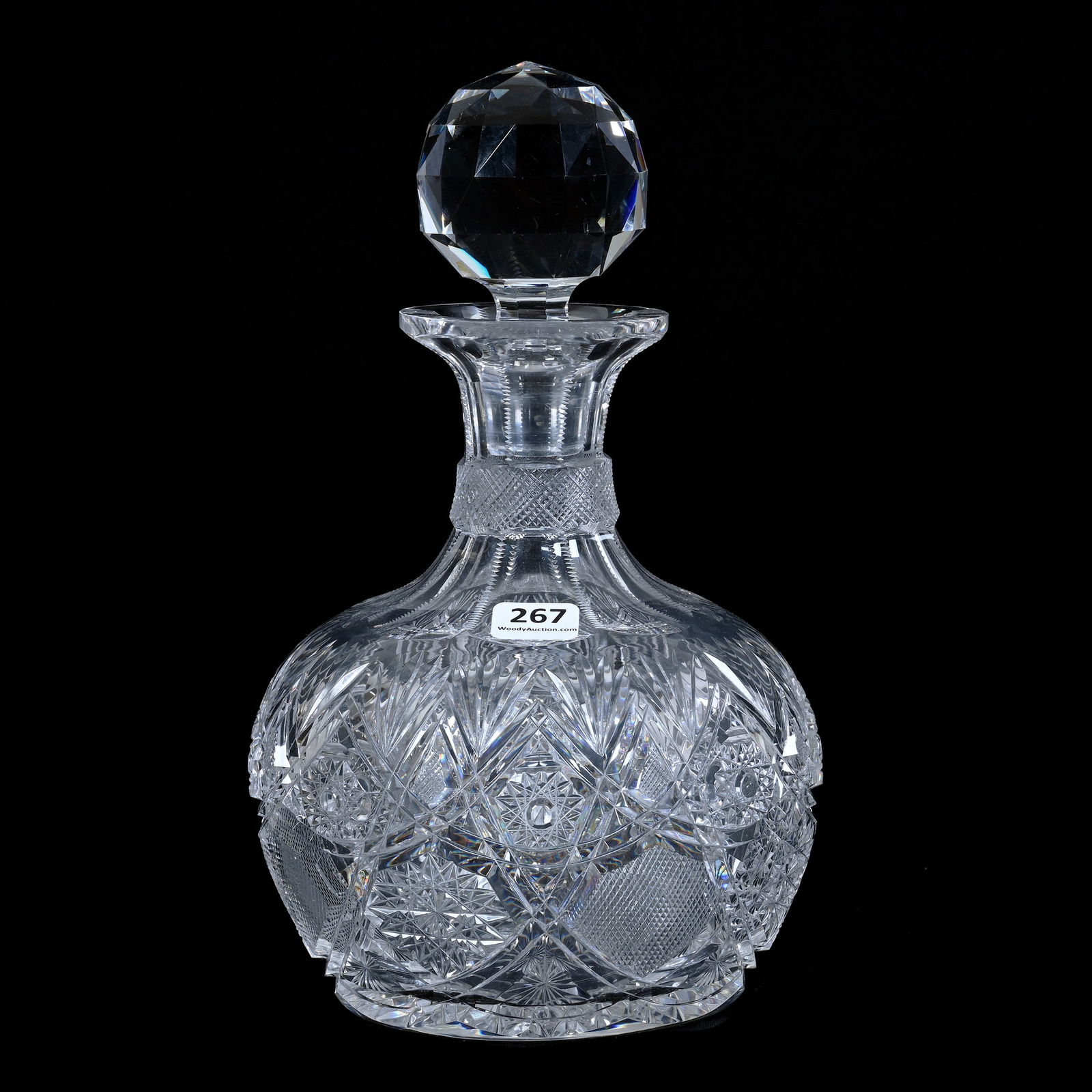 Decanter, Cut Glass, Baker's Gothic Pattern By Clark (1 of 3)