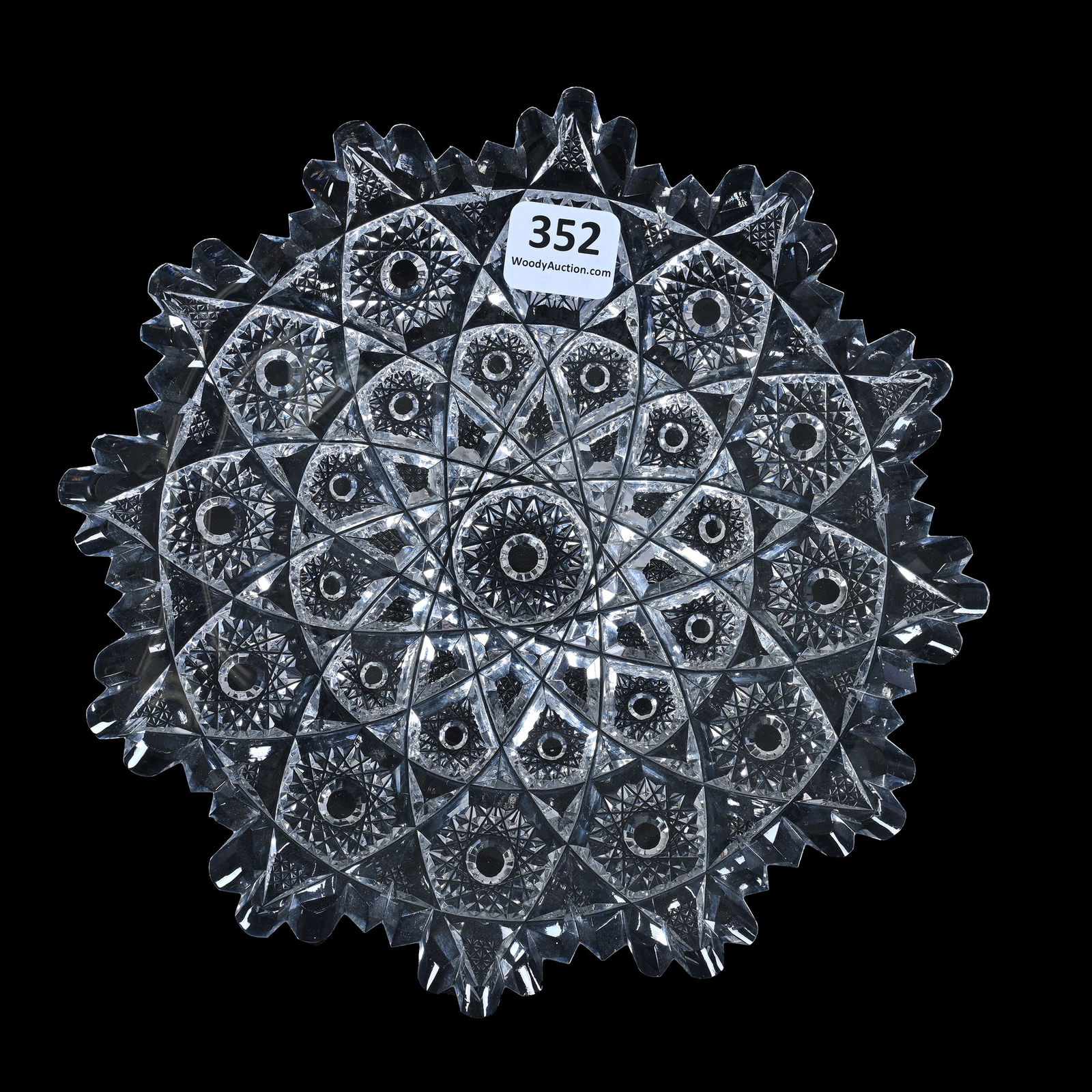 Plate, Cut Glass, Star Pattern By Libbey (1 of 2)