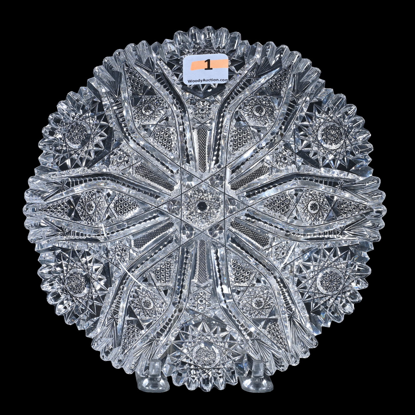 Plate, ABCG, Bangor Pattern By Jewel Cut Glass (1 of 2)