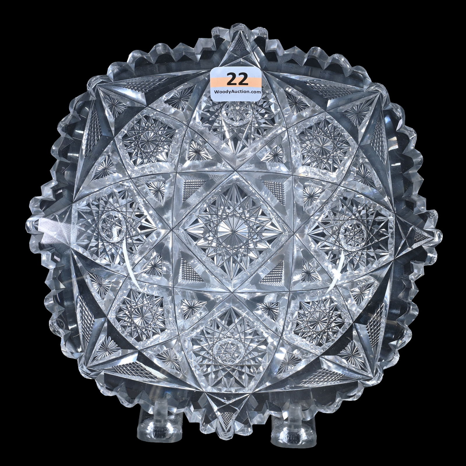 Plate, ABCG, Signed Libbey Colonna Pattern (1 of 2)