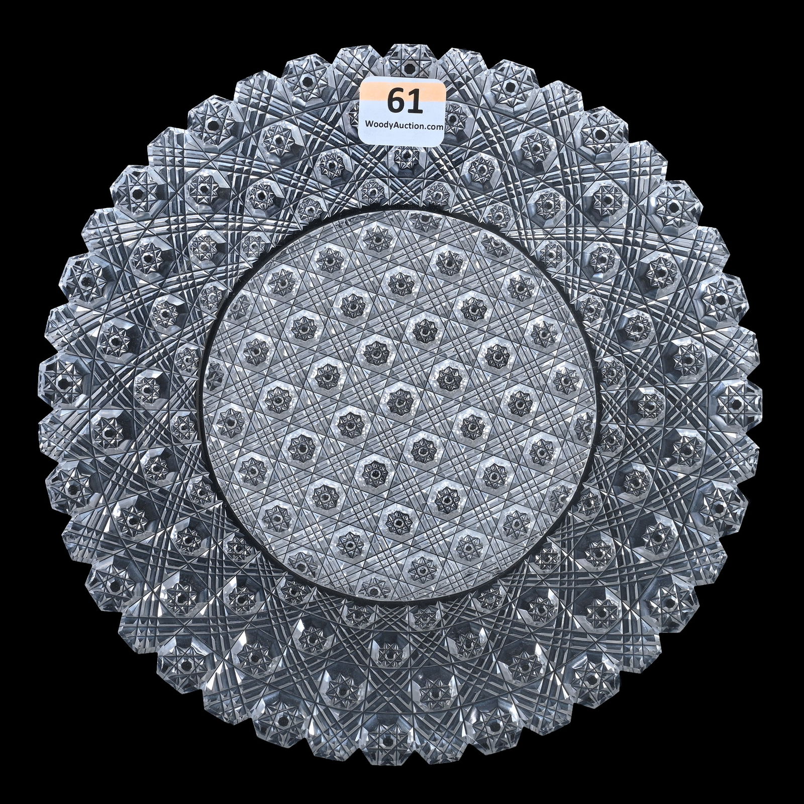 Plate, ABCG, Triple Miter Trellis Pattern (1 of 2)