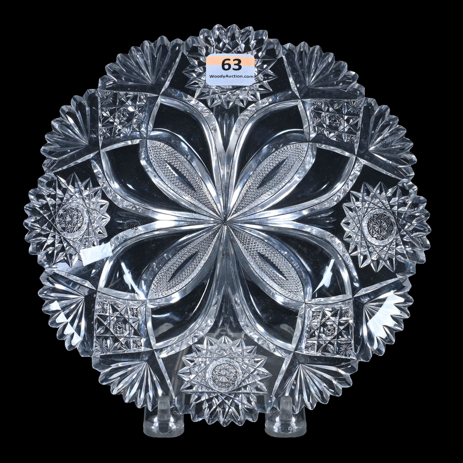 Plate, ABCG, Columbia Pattern By Bergen, Very Clear Blank (1 of 2)