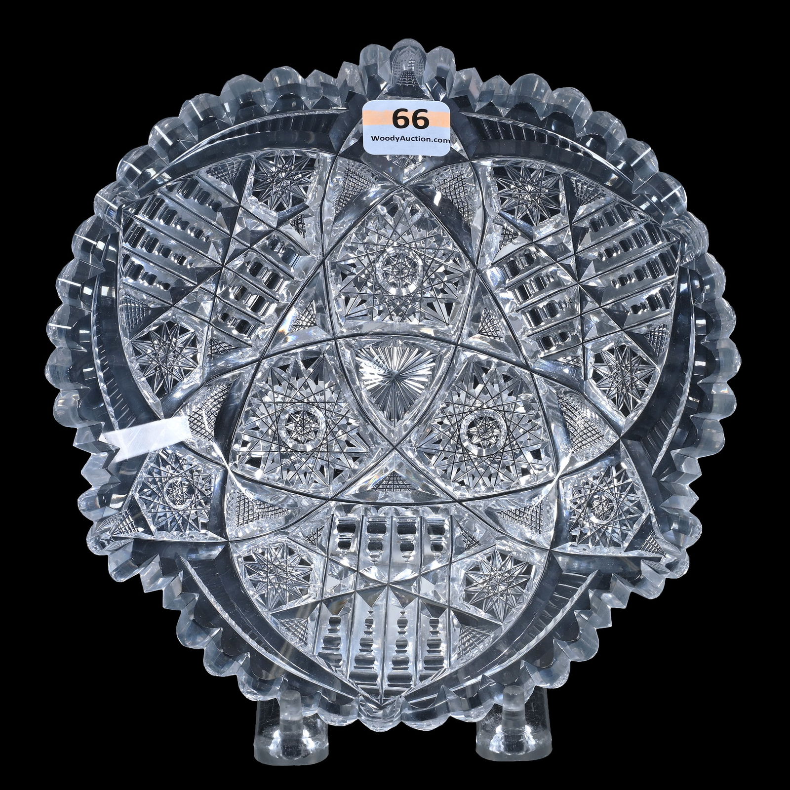 Plate, ABCG, Signed Libbey Corona Pattern, Pattern Formerly Known As Spillane (1 of 2)