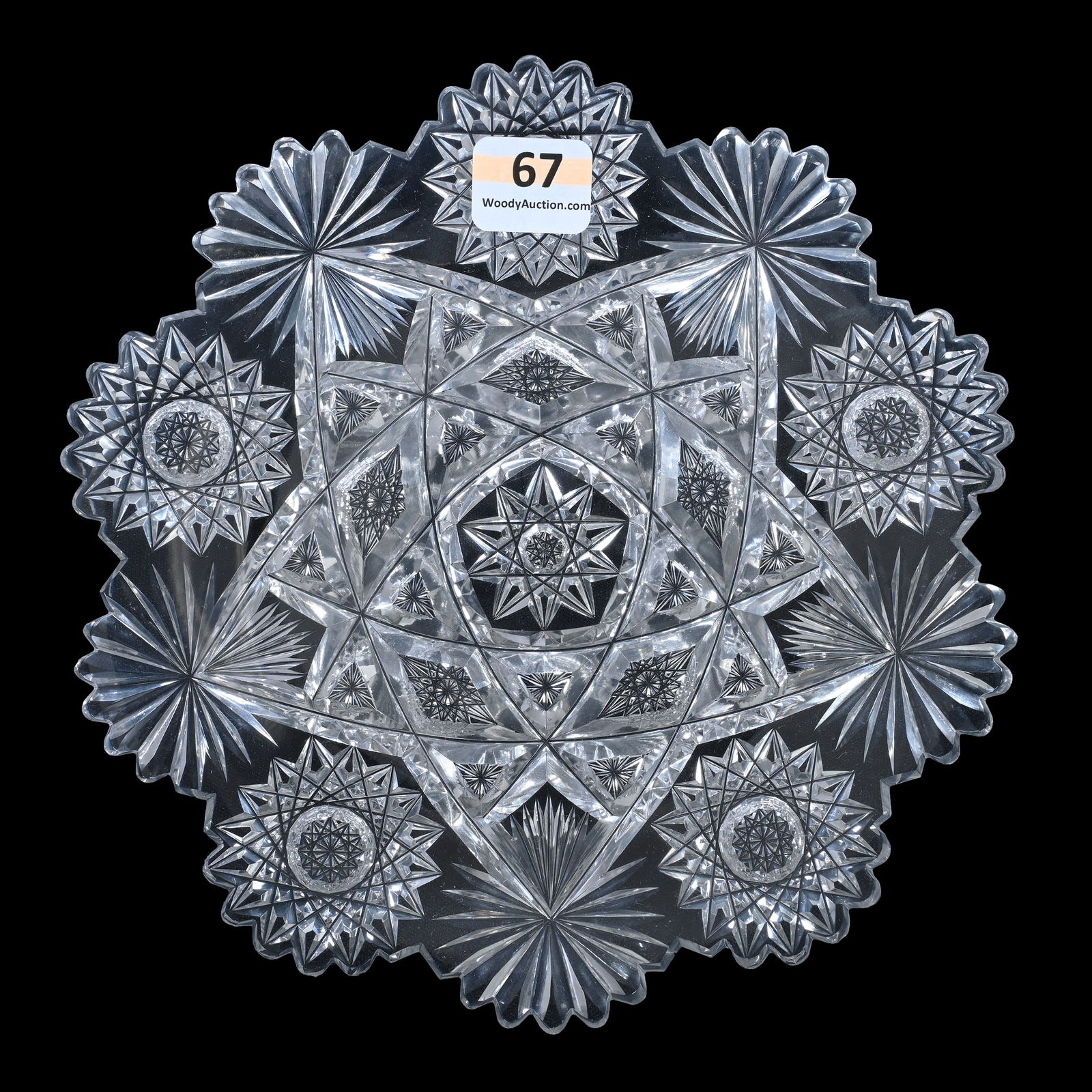 Plate, ABCG, Bristol Rose Pattern By Mt. Washington (1 of 2)