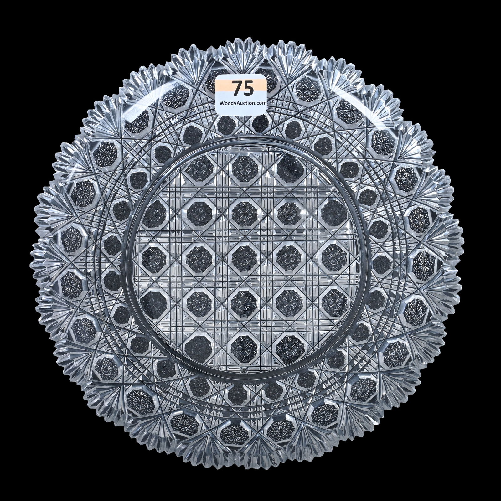 Plate, ABCG, Pattern #210 By Dorflinger (Early Triple Mitre Trellis Pattern) (1 of 5)