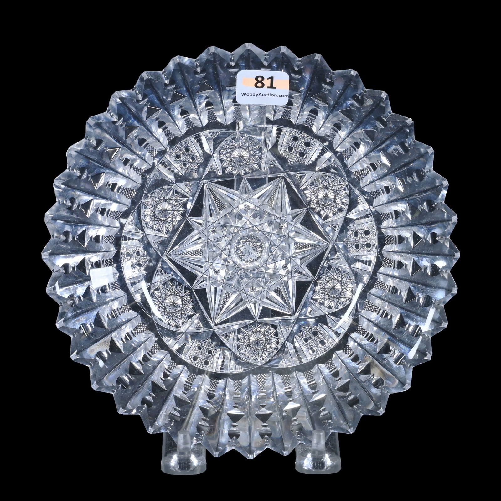 Plate, ABCG, Signed Libbey Ellsmere Pattern (1 of 2)