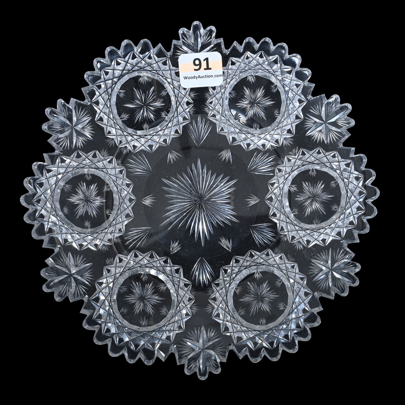 Plate, ABCG, Signed Hawkes North Star Pattern, Also Known As Orpheus (1 of 2)