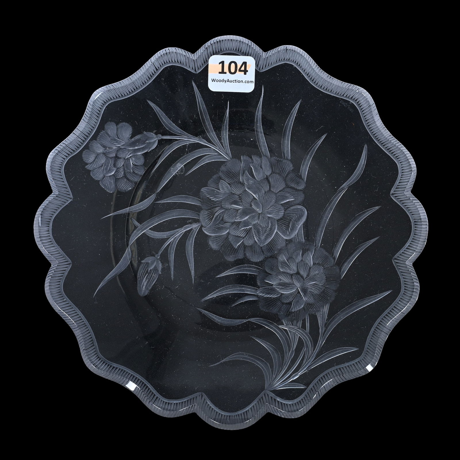 Plate, ABCG, Signed Sinclaire Carnation Pattern, Nice Example (1 of 2)