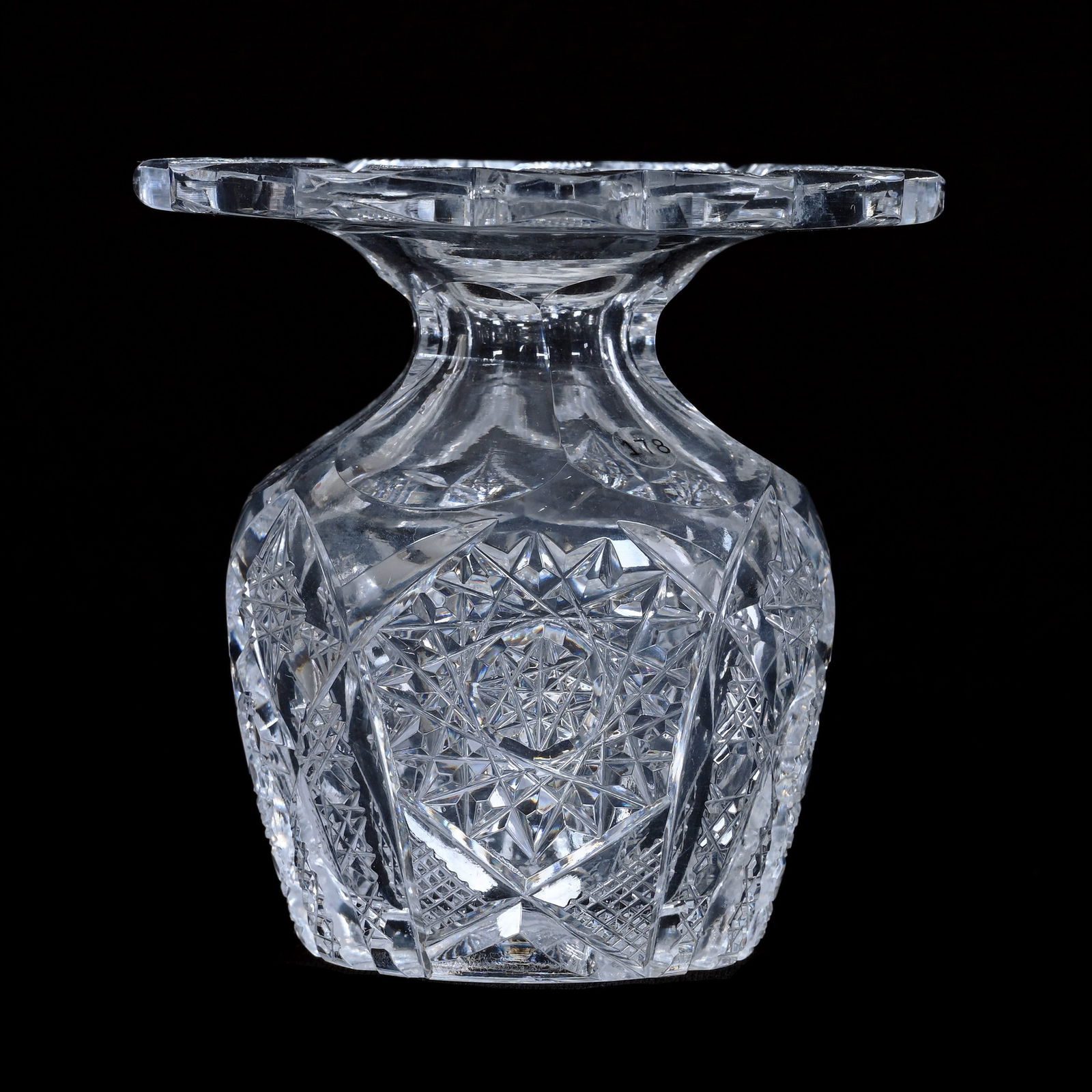 Miniature Vase, ABCG, Hobstar, Arch, Cane And Strawberry Diamond Motif (1 of 3)