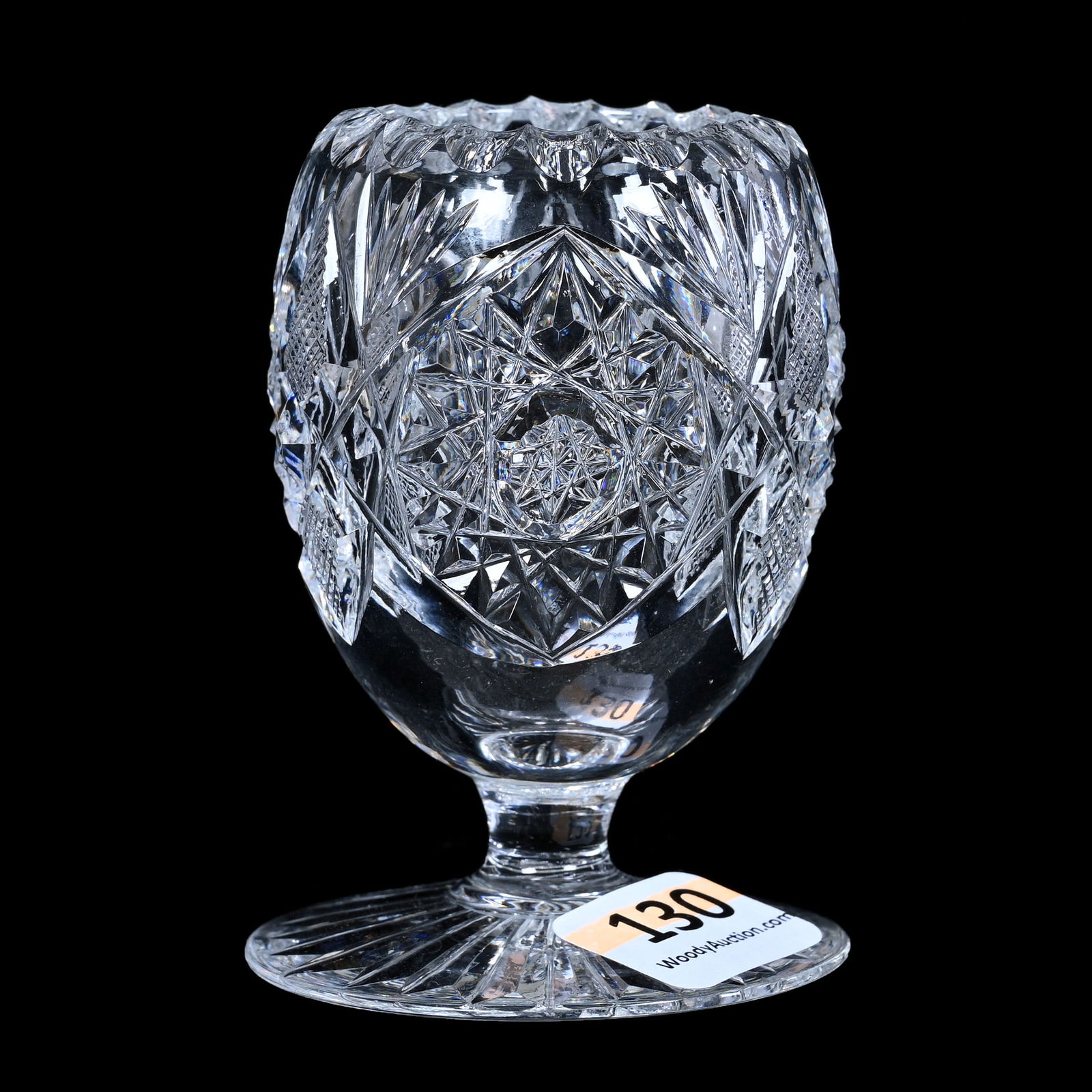 Pedestal Toothpick Holder, ABCG, Hobstar, Strawberry Diamond & Fan Motif (1 of 3)