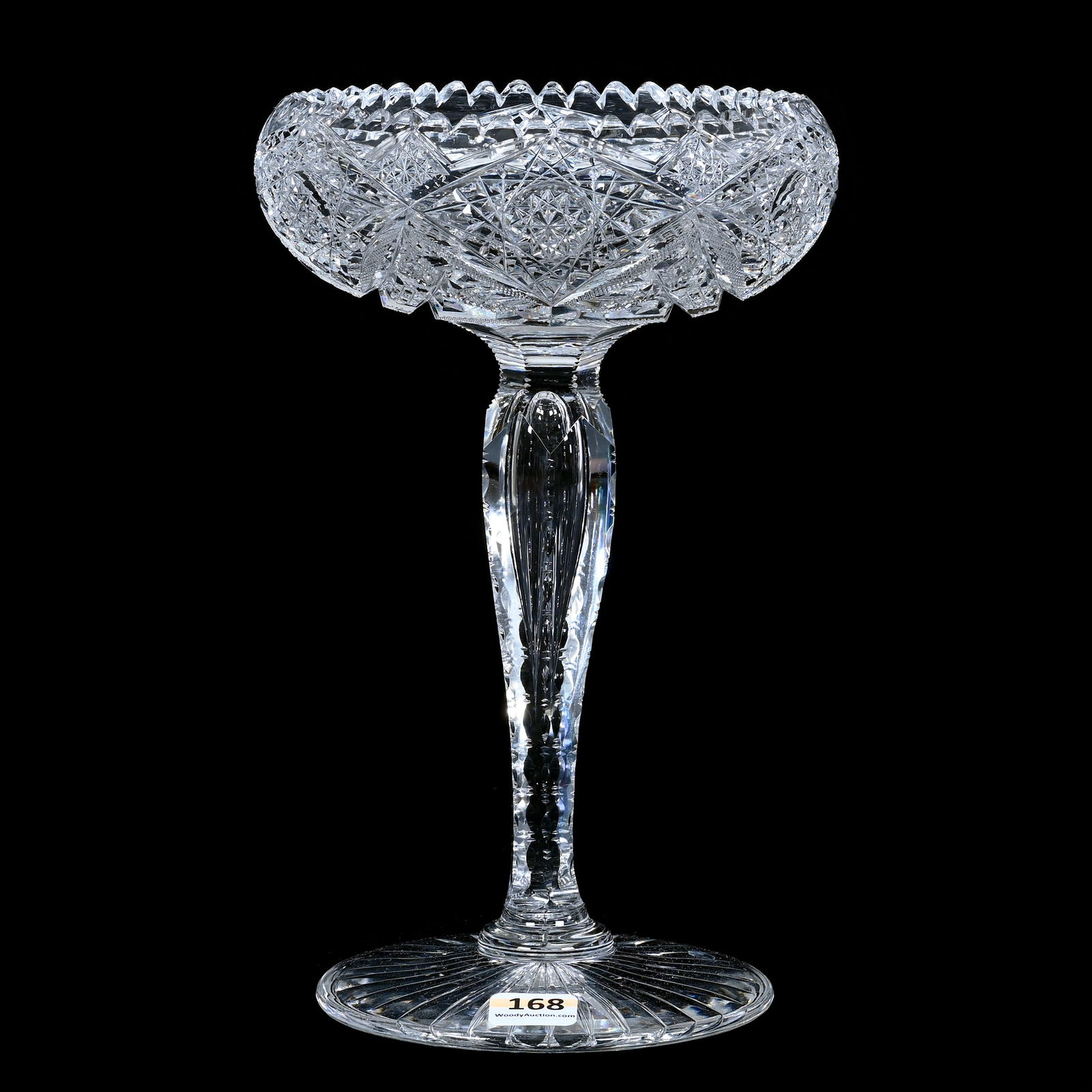 Compote, ABCG, Pattern #17 By Elmira, Notched Teardrop Stem (1 of 3)