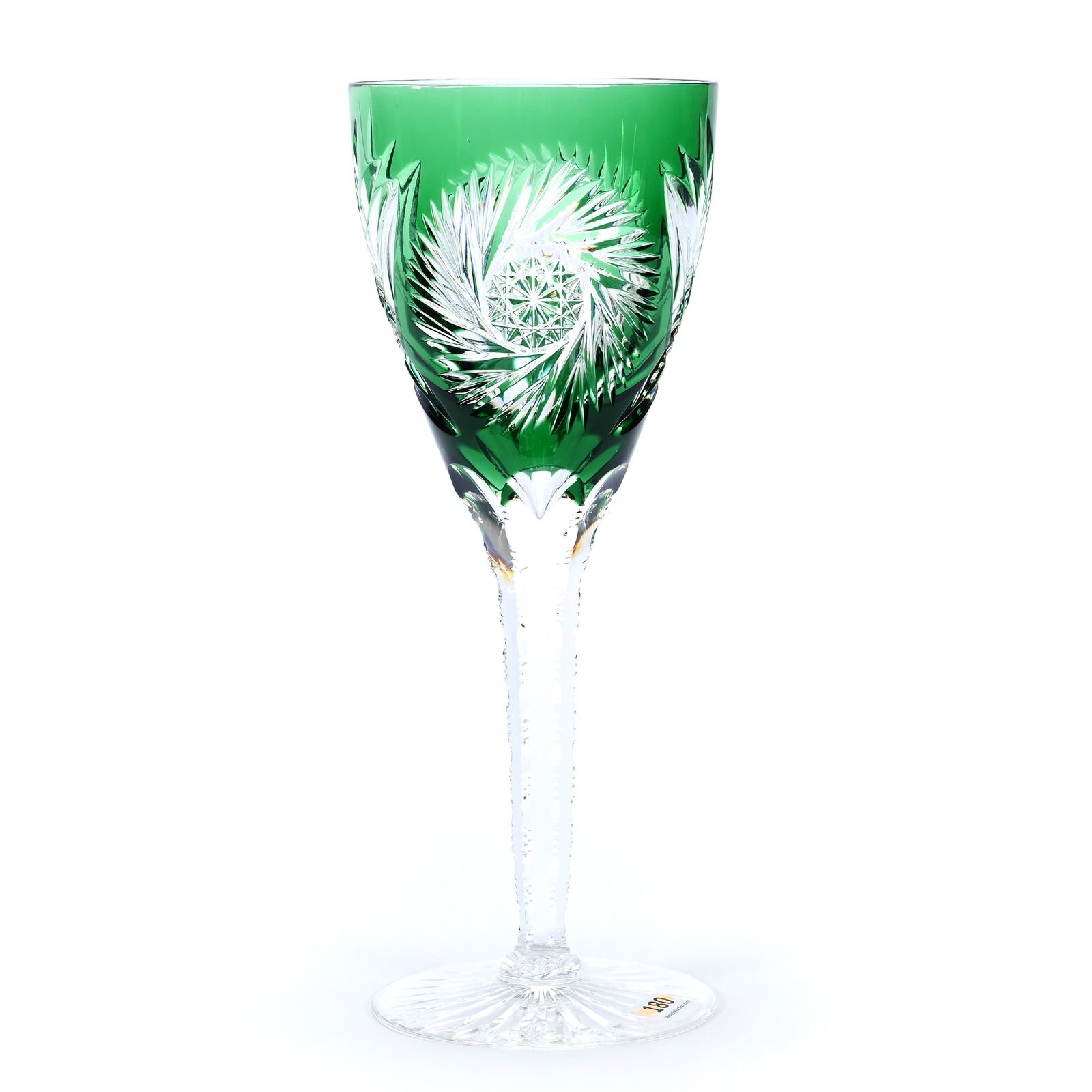 Chalice, BPCG, Green Cut To Clear, Attributed To Val St. Lambert (1 of 3)